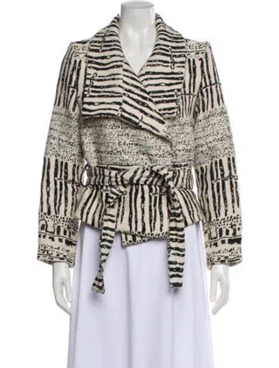 Pre-owned Iro Striped Blazer In White