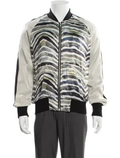 Pre-owned Iro Striped Bomber Jacket In Neutral