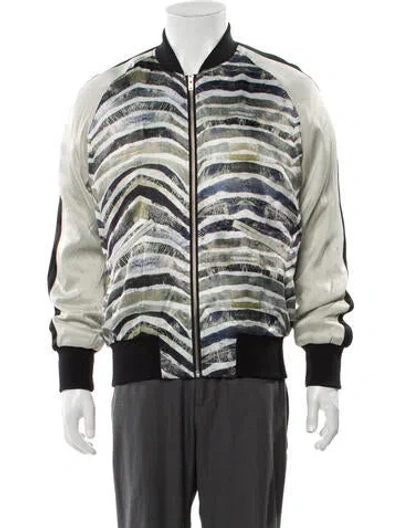 Pre-owned Iro Striped Bomber Jacket In Neutral
