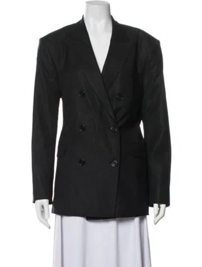 Pre-owned Iro Striped Coat In Blue