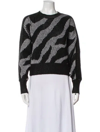 Pre-owned Iro Striped Crew Neck Sweater In Black