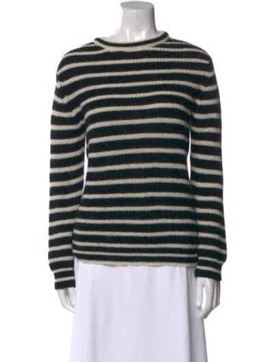 Pre-owned Iro Striped Crew Neck Sweater In Black