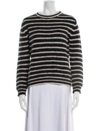 Pre-owned Iro Striped Crew Neck Sweater In Black