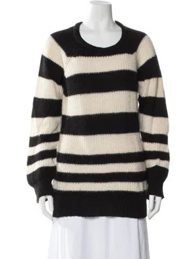 Pre-owned Iro Striped Crew Neck Sweater In Black