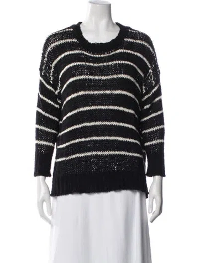 Pre-owned Iro Striped Crew Neck Sweater In Black