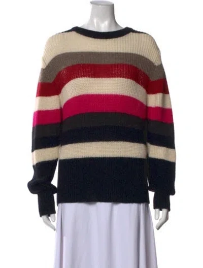 Pre-owned Iro Striped Crew Neck Sweater In Black