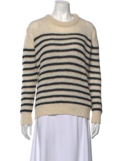 Pre-owned Iro Striped Crew Neck Sweater In Black/neutrals