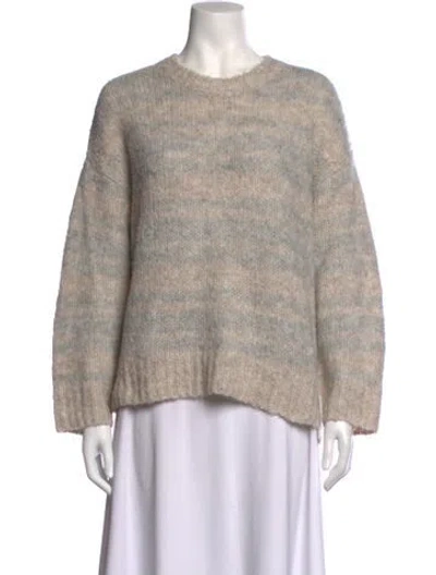 Pre-owned Iro Striped Crew Neck Sweater In Grey/neutrals