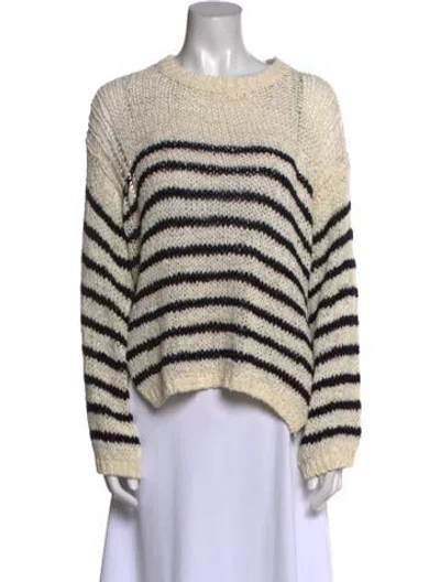 Pre-owned Iro Striped Crew Neck Sweater In Neutral