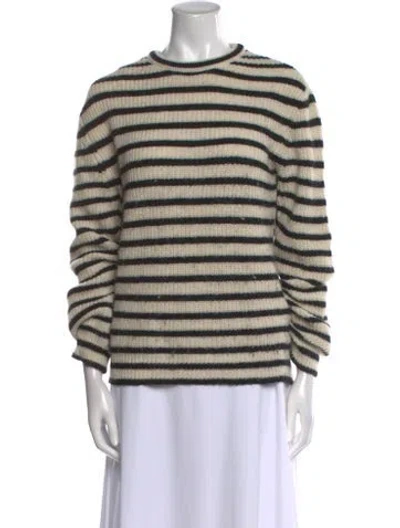 Pre-owned Iro Striped Crew Neck Sweater In Neutral