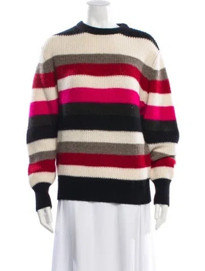 Pre-owned Iro Striped Crew Neck Sweater In Neutral