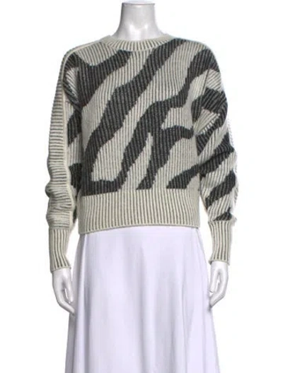 Pre-owned Iro Striped Crew Neck Sweater In Neutrals