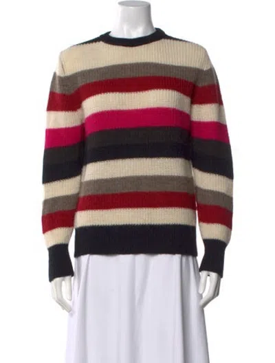 Pre-owned Iro Striped Crew Neck Sweater In Neutrals