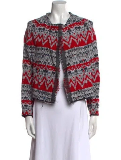 Pre-owned Iro Striped Crew Neck Sweater In Red