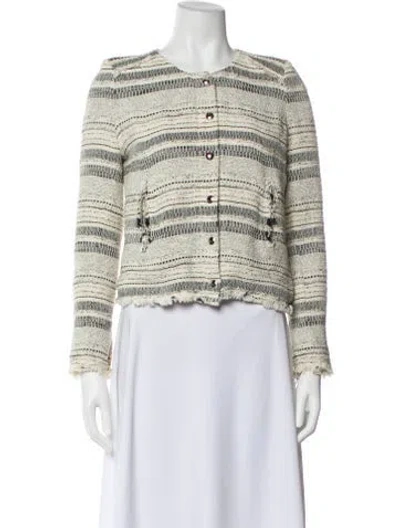 Pre-owned Iro Striped Evening Jacket In Gray