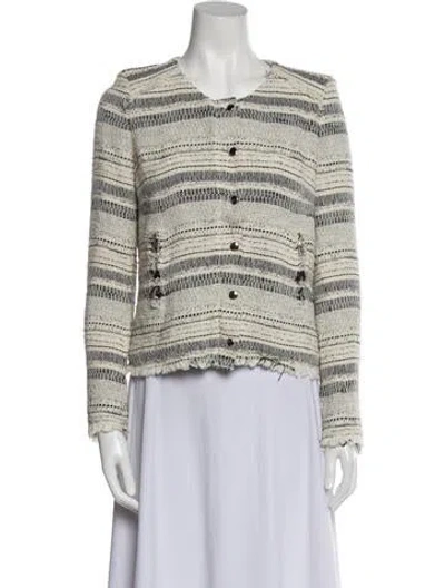 Pre-owned Iro Striped Evening Jacket In Neutral