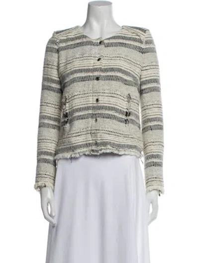 Pre-owned Iro Striped Evening Jacket In Neutral