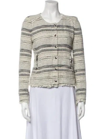 Pre-owned Iro Striped Evening Jacket In Neutral