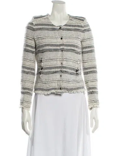 Pre-owned Iro Striped Evening Jacket In Neutral