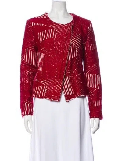 Pre-owned Iro Striped Evening Jacket In Red