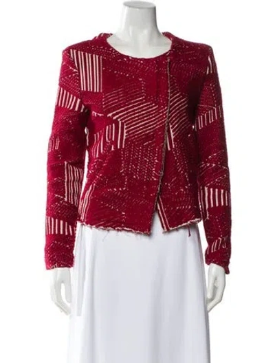 Pre-owned Iro Striped Evening Jacket In Red