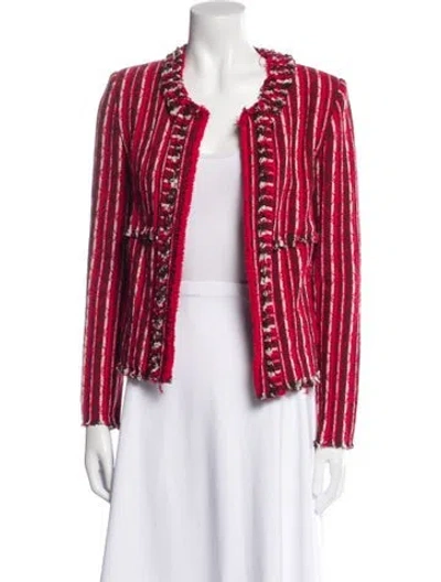Pre-owned Iro Striped Evening Jacket In Red