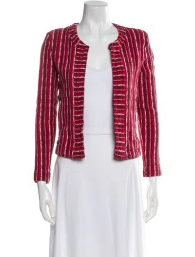Pre-owned Iro Striped Evening Jacket In Red