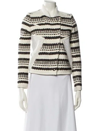 Pre-owned Iro Striped Evening Jacket In White