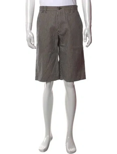 Pre-owned Iro Striped Flat Front Shorts In Multi