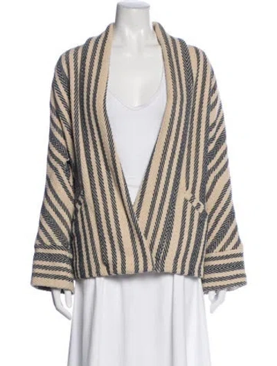 Pre-owned Iro Striped Jacket In Blue