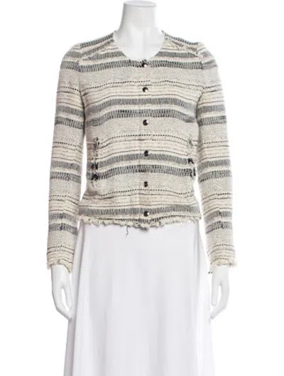 Pre-owned Iro Striped Jacket In Neutrals