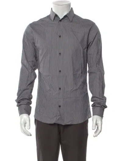 Pre-owned Iro Striped Long Sleeve Shirt W/ Tags In Gray