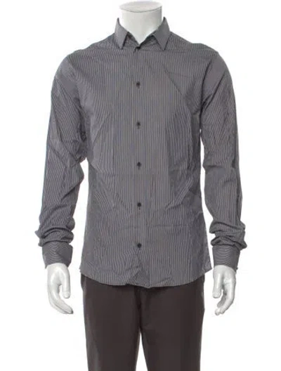 Pre-owned Iro Striped Long Sleeve Shirt W/ Tags In Gray
