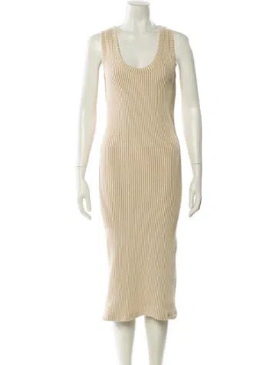 Pre-owned Iro Striped Midi Length Dress In Multi