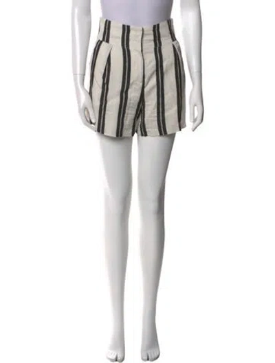 Pre-owned Iro Striped Mini Shorts In Purple