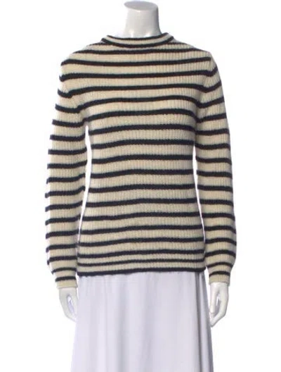Pre-owned Iro Striped Mock Neck Sweater
