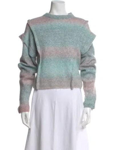 Pre-owned Iro Striped Mock Neck Sweater In Multi