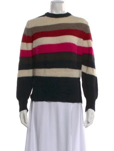 Pre-owned Iro Striped Mock Neck Sweater In Neutral
