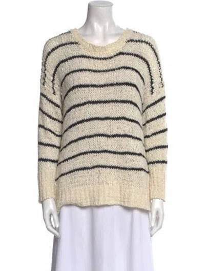 Pre-owned Iro Striped Scoop Neck Sweater