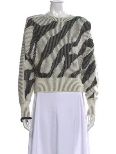 Pre-owned Iro Striped Scoop Neck Sweater In Multi