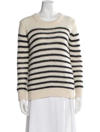Pre-owned Iro Striped Scoop Neck Sweater In Neutral