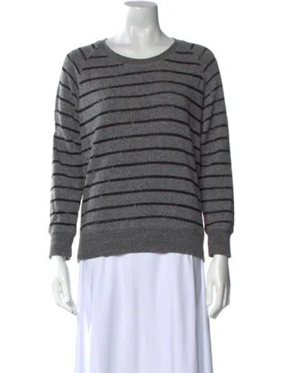 Pre-owned Iro Striped Scoop Neck Sweatshirt In Neutral