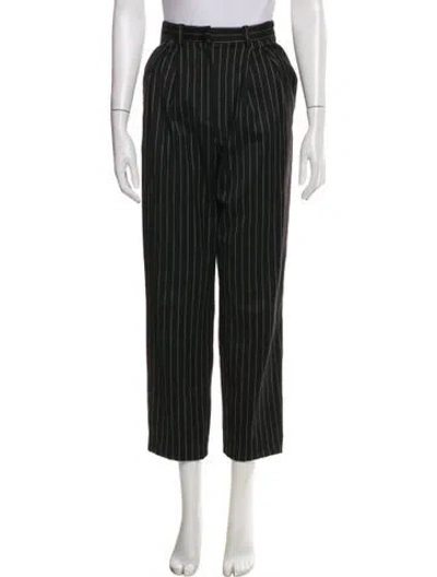 Pre-owned Iro Striped Straight Leg Pants In Gray