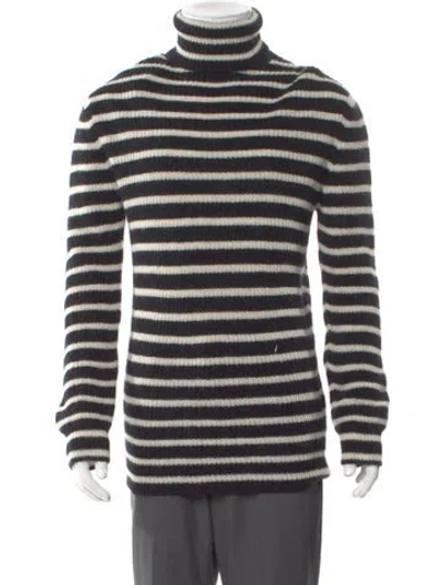 Pre-owned Iro Striped Turtleneck Pullover W/ Tags In Black