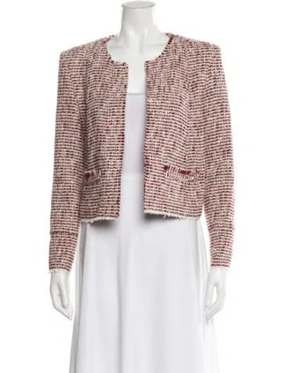 Pre-owned Iro Striped V-neck Sweater In Red