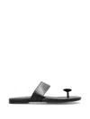 Iro Stud Embellished Leather Sandals In Black