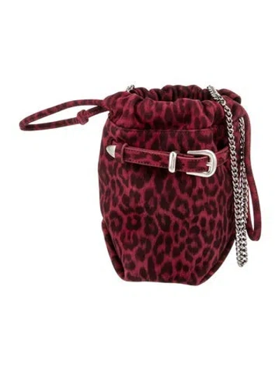 Pre-owned Iro Suede Belt Bag In Red