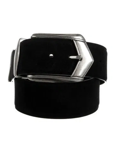 Pre-owned Iro Suede Belt In Black