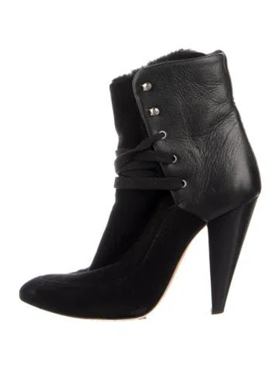 Pre-owned Iro Suede Boots In Black