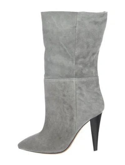 Pre-owned Iro Suede Boots In Gray